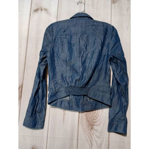 BeBe Jacket Ladies Small Chambray Light Weight - Picture 2 of 6